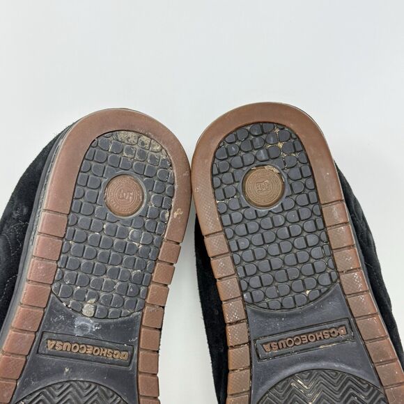 DC Court Model Skate Shoes Mens 13 Black Suede Skateboarding Grunge Fat Tongue - Picture 15 of 16